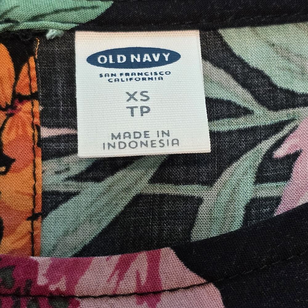 Old Navy Dark Floral Whimsigoth Mini Dress Size XS Bell Sleeve Festival Boho - Picture 5 of 12